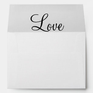 Enveloppes de Mariage de l'écriture d'amour noir b