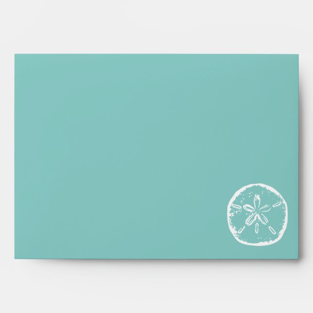 Enveloppes de mariage de plage de sable (Devant)