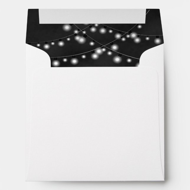 Enveloppes de Mariage de tableau de bord noir (Dos (Bas))