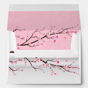 Enveloppes de Mariage en fleurs de cerisier japona