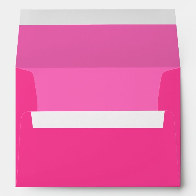 Enveloppes de Mariage Hot Pink personnalisables (Dos (Bas))