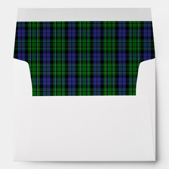 Enveloppes de Mariage MacCallum Tartan (Dos (Bas))