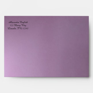 Enveloppes de Mariage pourpre personnalisées
