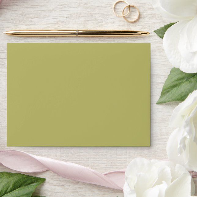 Enveloppes de mariage vert olive (Wedding)