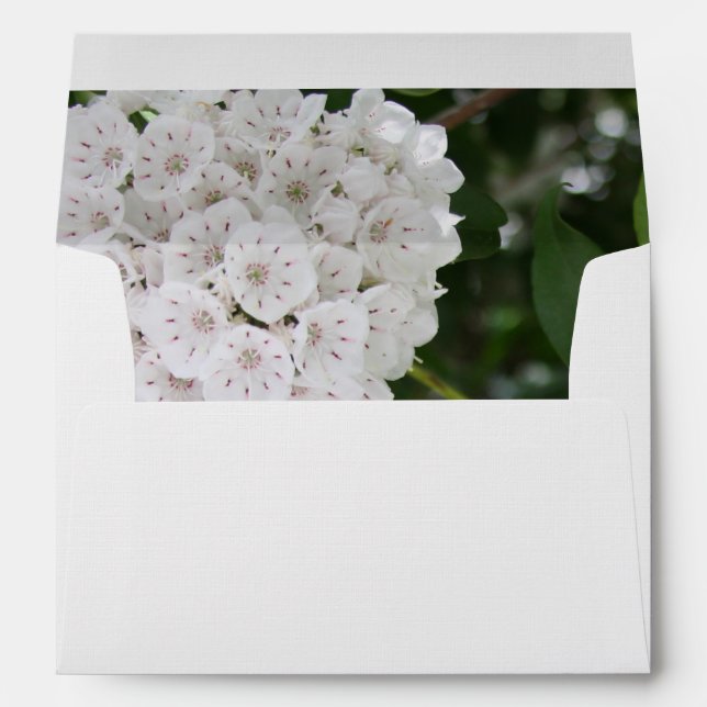Enveloppes de Mariage White Mountain Laurel (Dos (Bas))