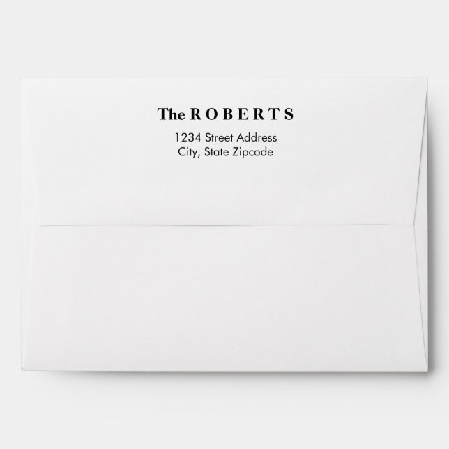 Enveloppes de messagerie classiques avec adresse d (Dos (Haut rabat))