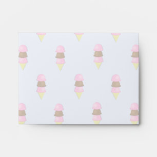 Enveloppes de motif de cornet de crème glacée