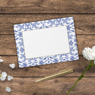 Enveloppes de Motif Vintage bleu Dusty