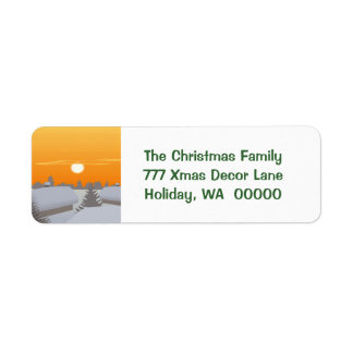 Enveloppes de Noël Joyeuses personnalisées Sticker