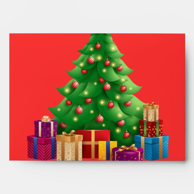 Enveloppes de Noël personnalisables (Devant)