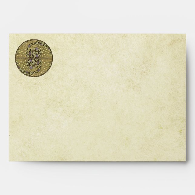 Enveloppes de peacock de vignoble Art Nouveau vint (Devant)