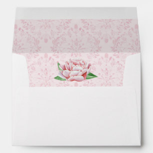 Enveloppes de pivoines roses