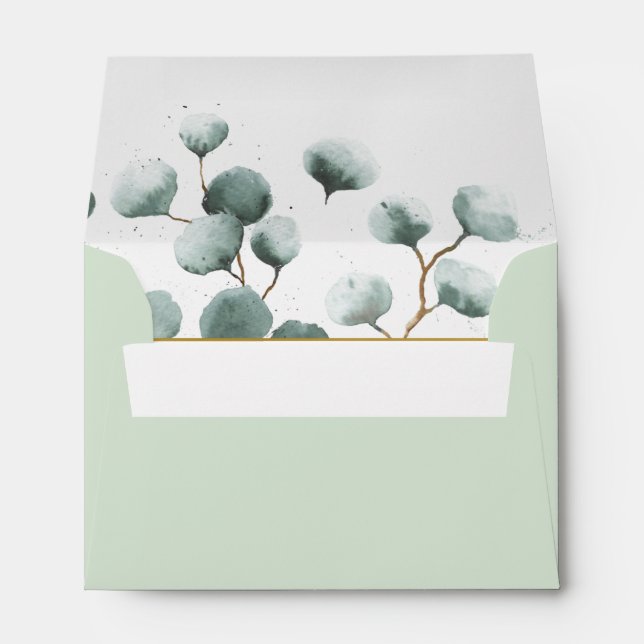 Enveloppes de verdure d'Eucalyptus (Dos (Bas))
