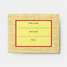 Enveloppes d'économie de semences, rustique, joli,