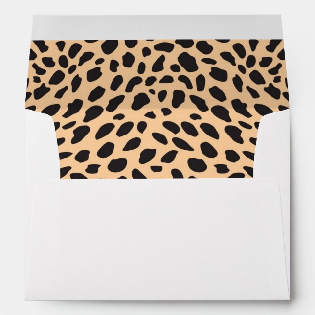 Enveloppes Décor de guépard à peau (Dos (Bas))