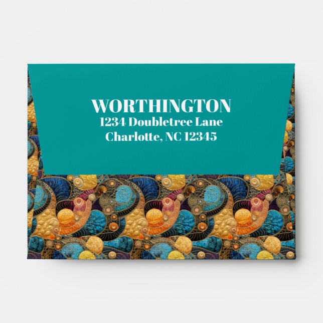 Enveloppes décoratives (Dos (Haut rabat))