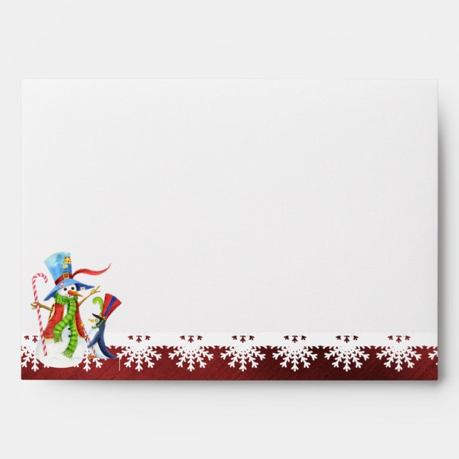 Enveloppes décorées de Noël (Devant)