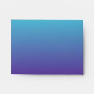 Enveloppes Dégradé de fond simple Turquoise Bleu Violet