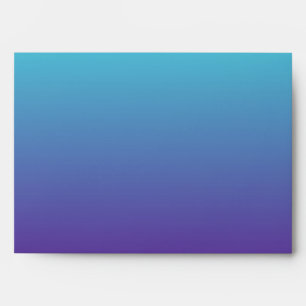 Enveloppes Dégradé de fond simple Turquoise Bleu Violet