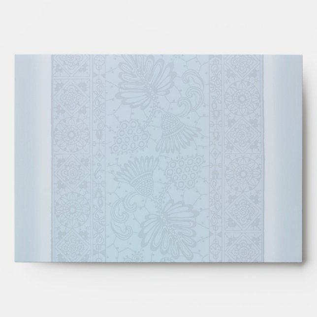 Enveloppes Dentelle bleue romantique A7 (Devant)