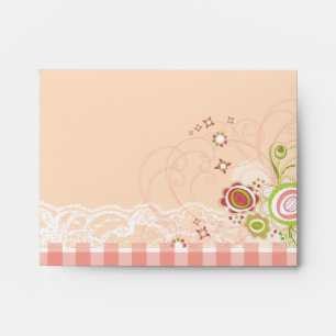 Enveloppes Dentelle florale lunatique de fleurs de fleurs