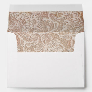 Enveloppes Dentelle Vintage rose Christian Faire-part de mari