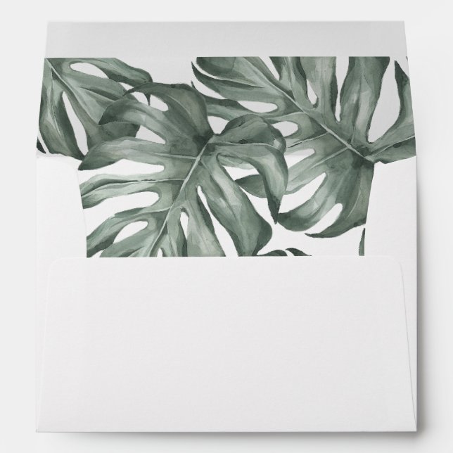 enveloppes d'envoi de palmiers tropicaux (Dos (Bas))