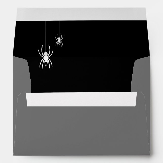 Enveloppes déplaisantes Chic Halloween - Araignées (Dos (Bas))