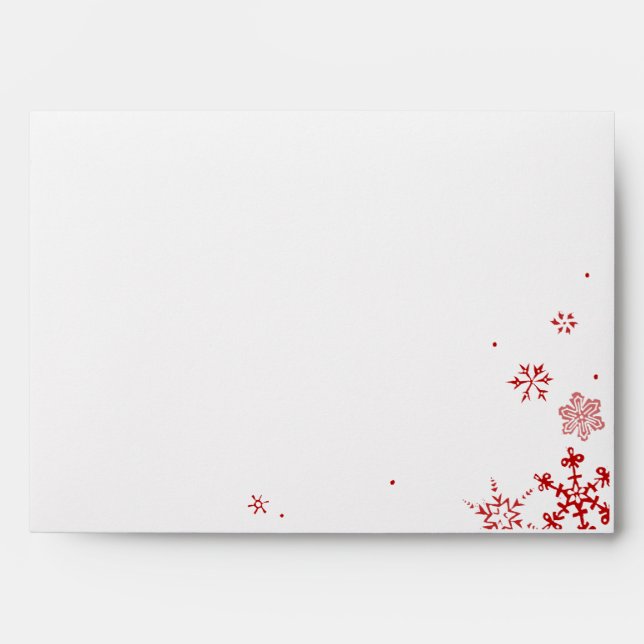 Enveloppes des flocons de neige de Noël (Devant)