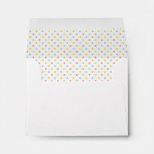 Enveloppes Design de liner pois coloré