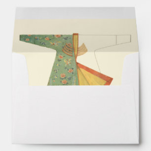 Enveloppes Dessin de kimono demi-fini