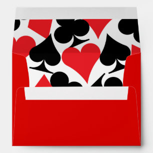 Enveloppes Destiny Las Vegas Faire-part de mariage Red Black