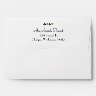 Enveloppes Destiny Vegas Mariage Faux Gold Parties scintillan