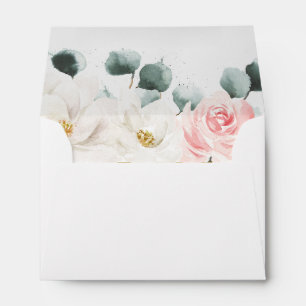 Enveloppes d'eucalyptus vertes florales