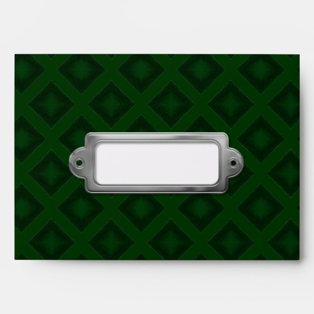 Enveloppes Diamants de velours (vert) (Devant)