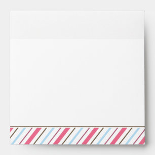 Enveloppes d'invitation d'anniversaire de fille ro
