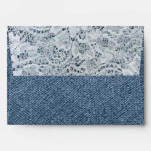 Enveloppes d'invitation Denim & Lace Rustic
