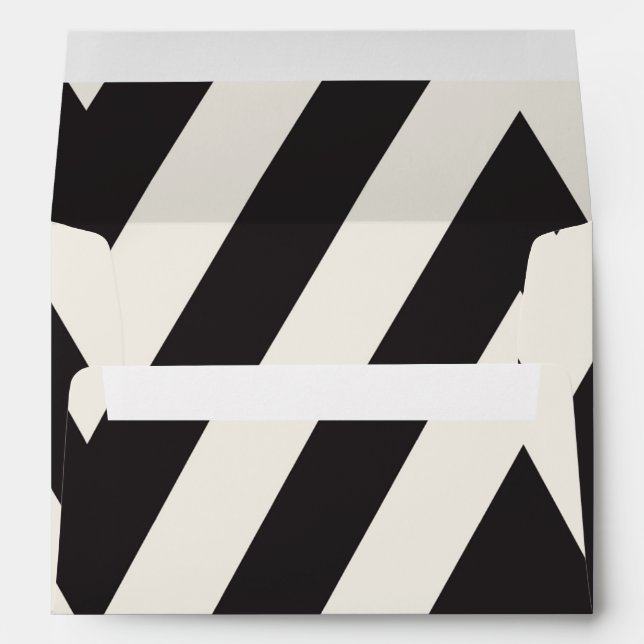 Enveloppes d'invitation en Lingerie blanche noire  (Dos (Bas))