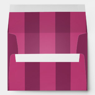 Enveloppes d'invitation lingerie rayées violettes