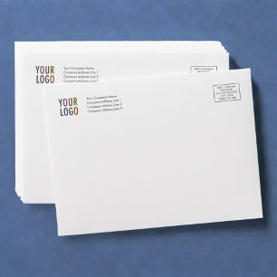 Enveloppes d'invitation personnalisées Logo d'entr