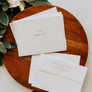 Enveloppes d'invitation pré-adressées de mariage é