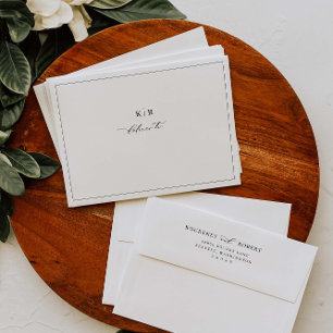 Enveloppes d'invitation pré-adressées de mariage é