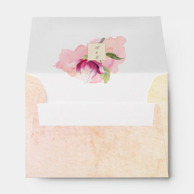 Enveloppes d'invitation Sunny Freesia (Dos (Bas))
