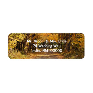 Enveloppes d'invitations Mariages de automne rusti
