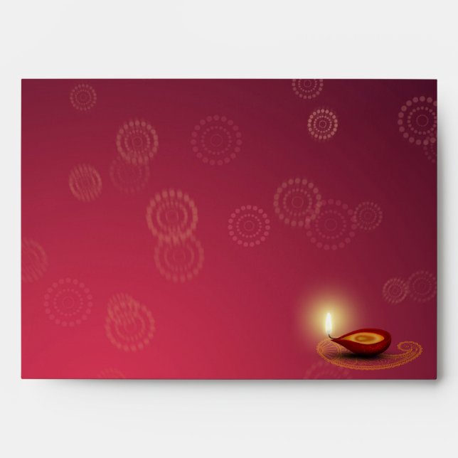 Enveloppes Diwali heureux brillant do-it-yourself - carte de (Devant)