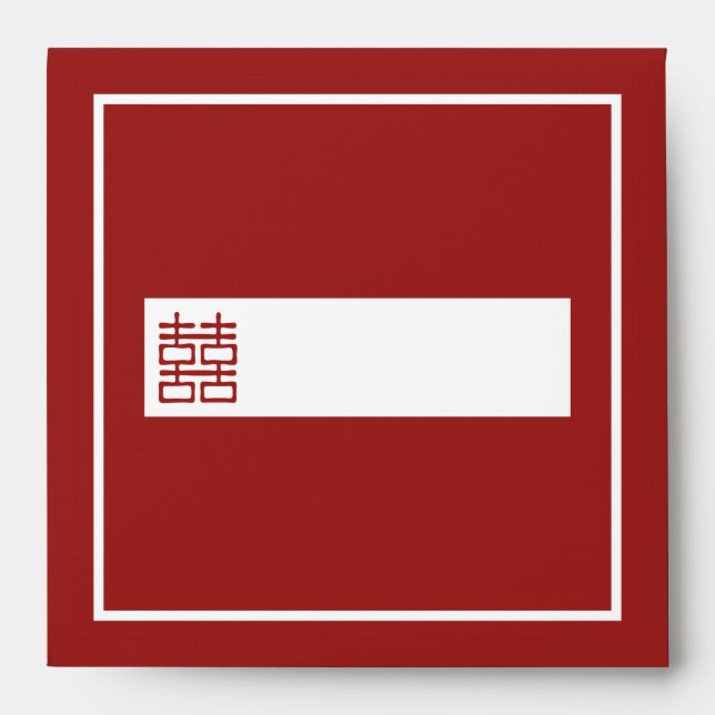 Enveloppes Double Mariage chinois (Devant)