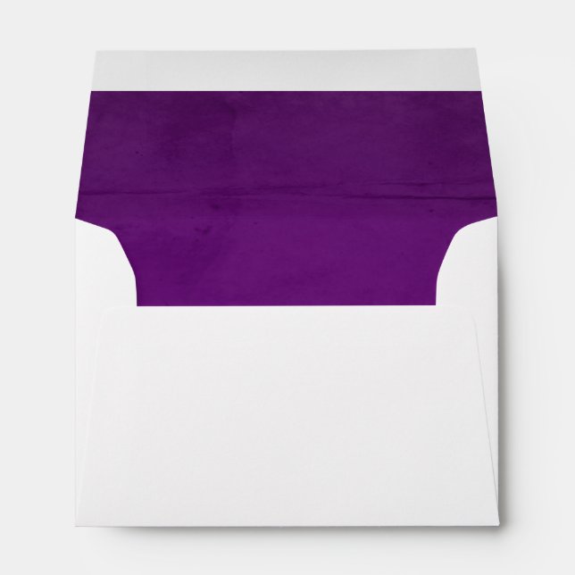 Enveloppes Doublure de velours violet Faux texturé (Dos (Bas))