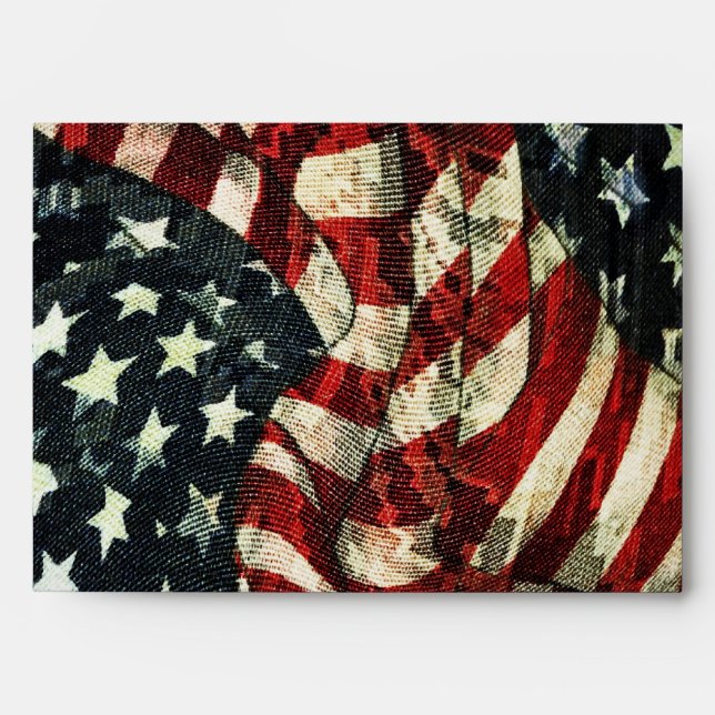 Enveloppes Drapeau américain-Camouflage par Shirley Taylor (Devant)