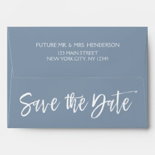 Enveloppes Dusty Blue Enregistrer la date