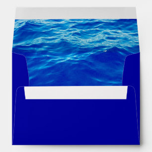 Enveloppes Eau bleue profonde